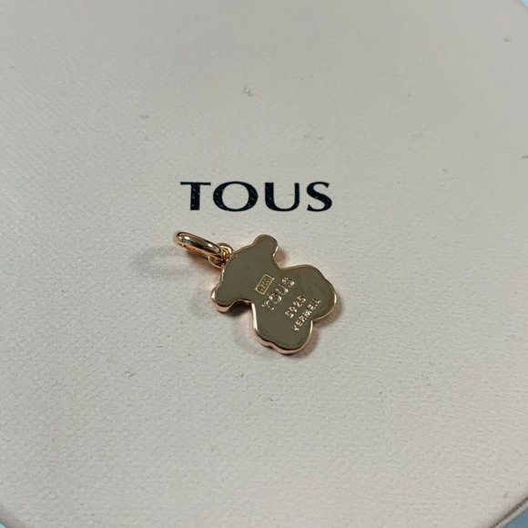 TOUS Large Rose Silver Vermeil Sweet Dolls bear Pendant the beloved bear - Picture 3 of 7